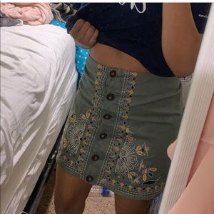 Blue rain skirt